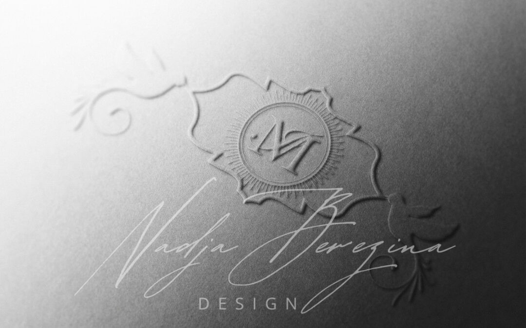 Elegantes Monogramm-Design für eine Hochzeit