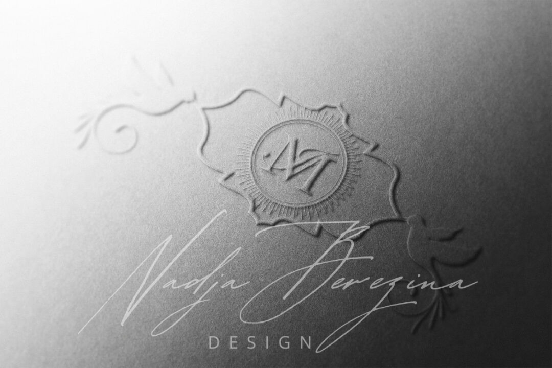 Elegantes Monogramm-Design für eine Hochzeit