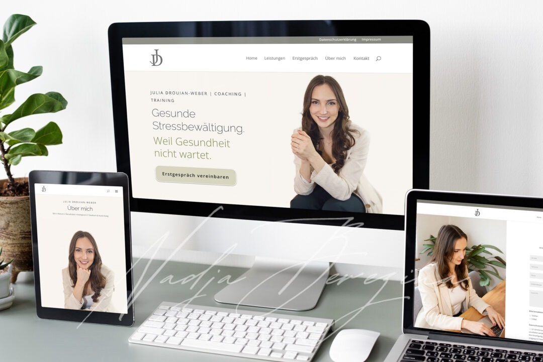 Webseite für Stresscoaching