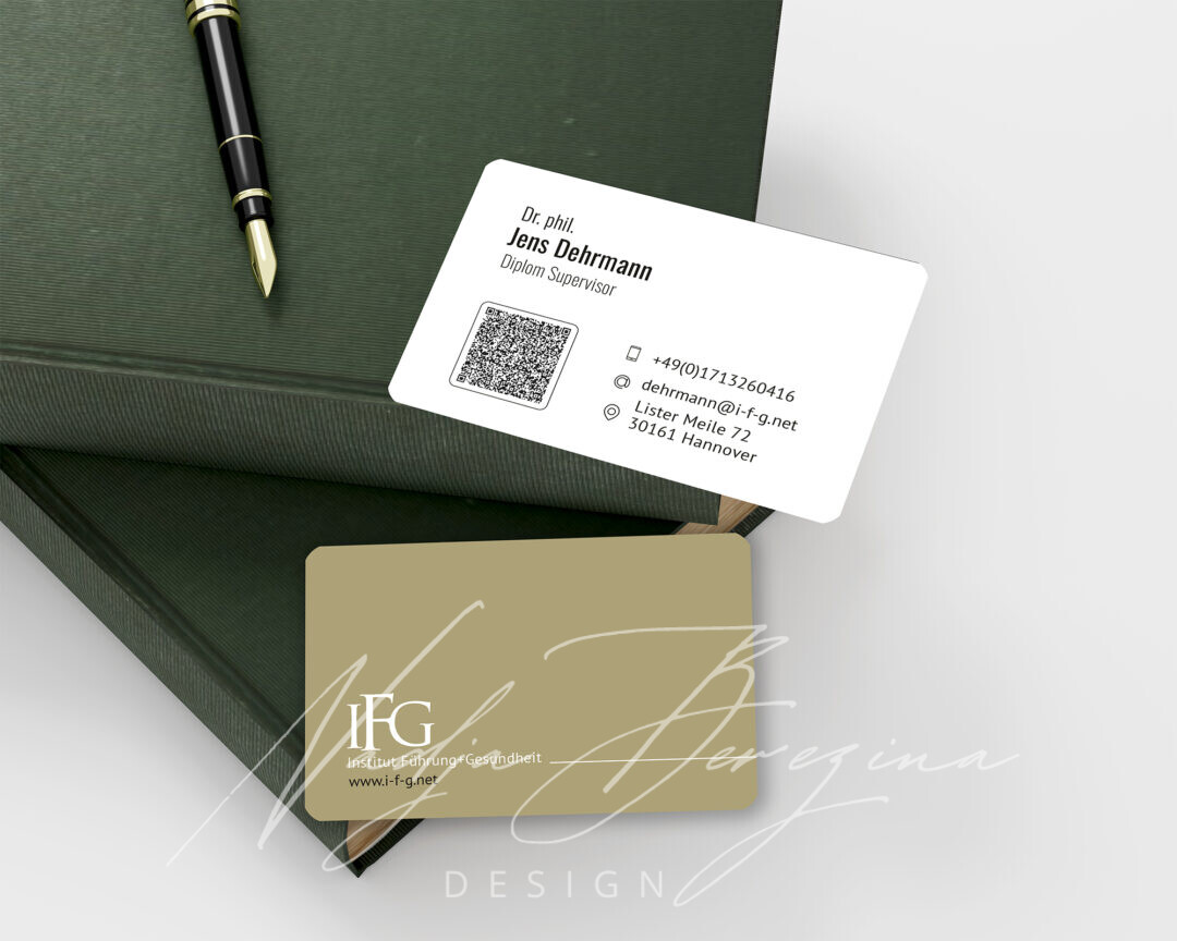Visitenkartendesign für IFG – Institut Führung+Gesundheit